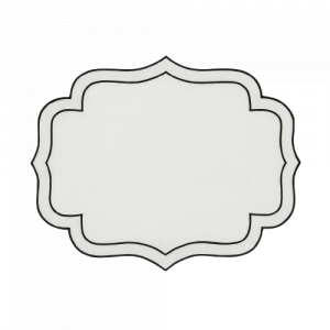 Mantel individual lino doble festón