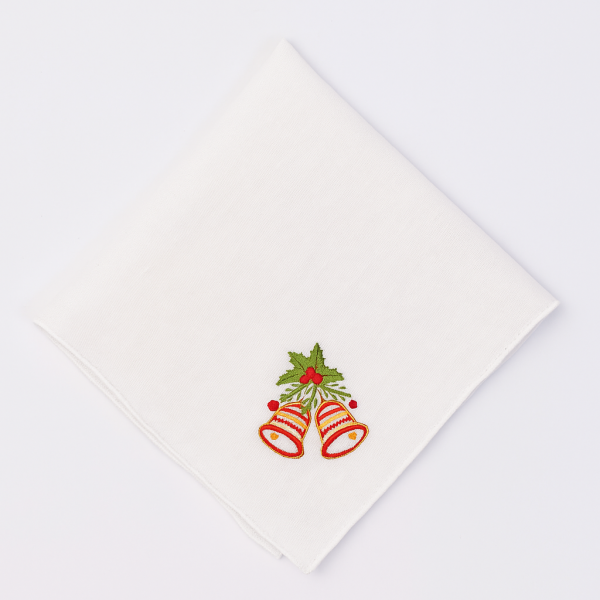 Servilleta lino bordado navideño