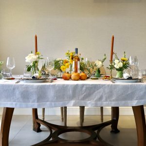 Mantel lino 130x230 con vainica