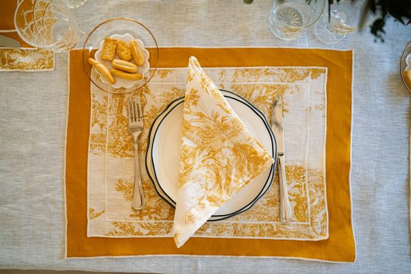 Mantel individual lino doble capa