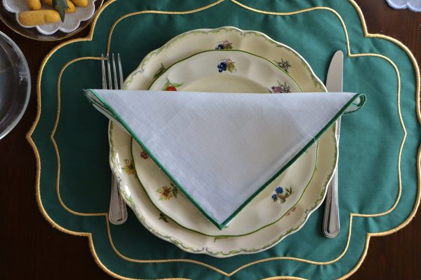 Servilleta lino con festón