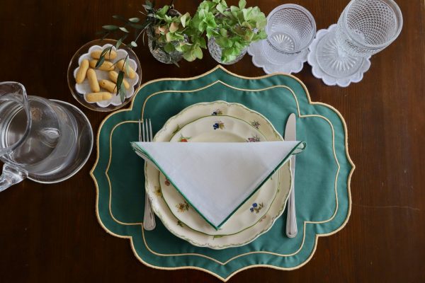 Servilleta lino con festón