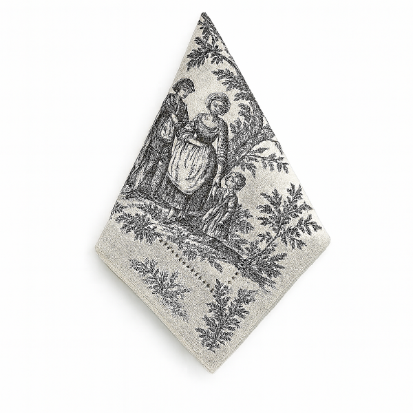Servilleta lino vainica con estampado