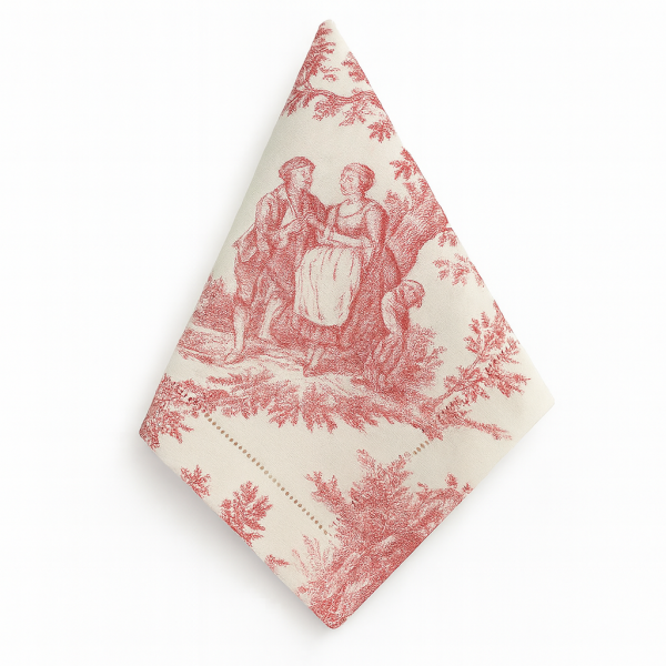 Servilleta lino vainica con estampado