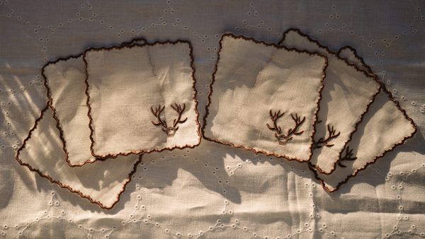 Servilleta de cóctel con motivo de caza