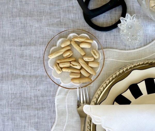 Servilleta lino con ondas pequeñas