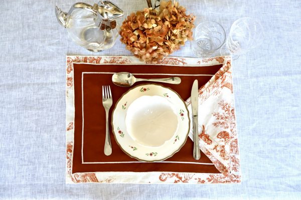 Mantel individual lino doble capa