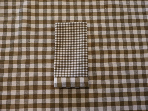 Servilleta vichy con dobladillo